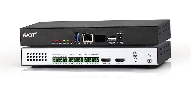 Передающий узел, (2) входа HDMI, выход HDMI loop, AVCiT DS2-H2H-IN-2K