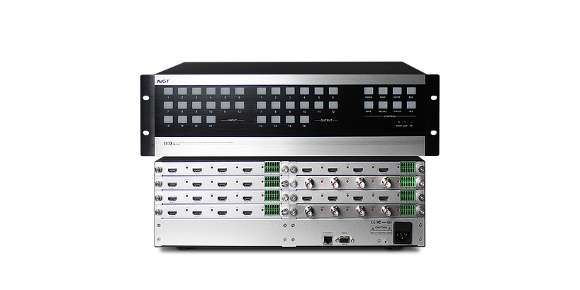 Шасси матричного коммутатора видеосигналов AVC-HD1616-2K