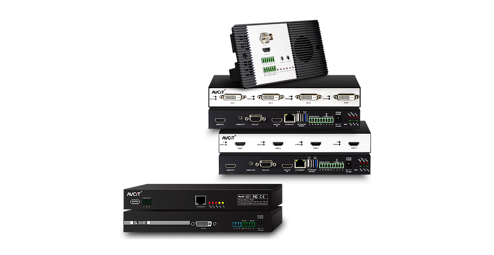 Передающий узел, входы DisplayPort и HDMI, выход HDMI loop, AVCiT DS2-DP-IN-4K